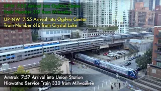 Metra Morning Rush Hour Time-Lapse, Chicago