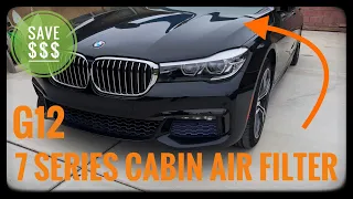 BMW G12 7 Series How To Replace Cabin Air Filter 2015- 2023