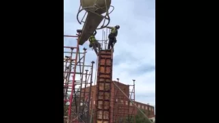 Tower Crane - Pour Concrete Columns
