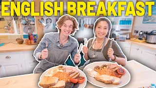 Americans Try To Cook & Eat Full English Breakfast For The First Time