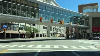 Driving Downtown - Cleveland Cruise 4K - USA