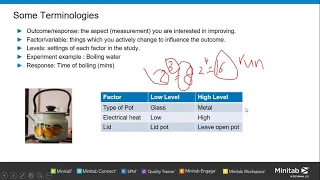 Minitab Statistical Software: Design of Experiment (Factorial Design) Webinar