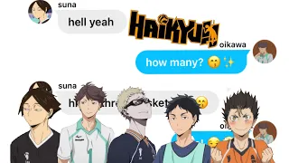 three musketeers lyric prank~ haikyuu gc texts