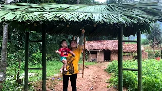 A single mother alone built a sturdy gate - Peaceful days spent with my son