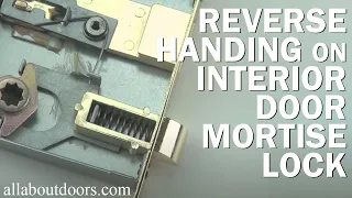 How to Reverse Handing on Interior Door Mortise Lock (with skeleton key)