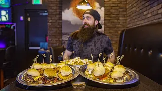 IN VEGAS THEY CALL THIS 'THE BAR GAMBLE' | BORN & RAISED'S $75 SLIDER CHALLENGE | BeardMeatsFood