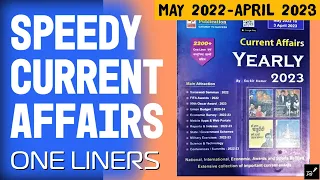 Speedy Current Affairs March 2023 English | One Liners | May 2022 to April 2023 | Proxy Gyan