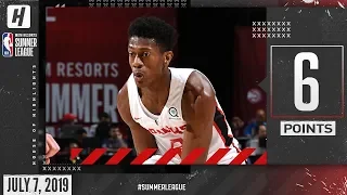 De'Andre Hunter Full NBA Debut Highlights Hawks vs Timberwolves (2019.07.07) Summer League - 6 Pts!