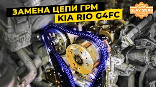 Замена цепи ГРМ на Киа Рио 1.6 (G4FC)