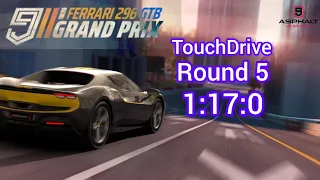Asphalt 9 | Ferrari 296 GTB Grand Prix | Round 5 | Rome | Touchdrive 1:17:0 | Reference Run