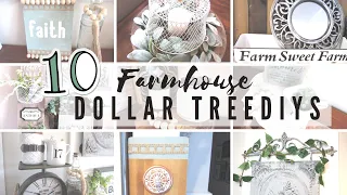 TOP 10 DOLLAR TREE FARMHOUSE DIYS | DIY DOLLAR TREE FARMHOUSE DECOR IDEAS | PART 2 !!