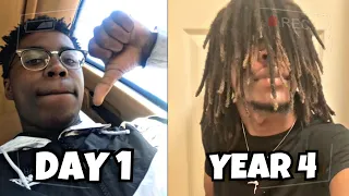 4 YEAR DREADLOCK GROWTH | Visual Loc Journey (Crazy hair transformation)