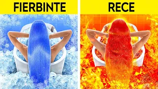 PROVOCARE EXTREMĂ: FIERBINTE VS RECE || Fata de foc vs fata de apă au fost adoptate, marca 123 GO!
