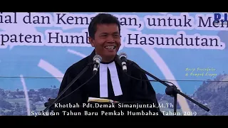 Khotbah Pdt.Demak Simanjuntak, M.Th-Syukuran Tahun Baru Humbahas 2019