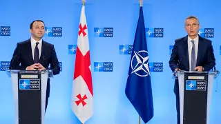 NATO Secretary General with the Prime Minister of Georgia 🇬🇪  Irakli Garibashvili, 17 MAR 2021