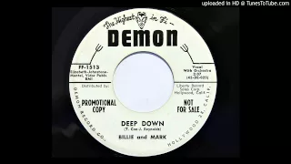 Billie And Mark - Deep Down (Demon 1513) [1959 stroller]