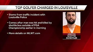 Top golfer Scottie Scheffler arrested by Louisville police outside PGA Championship