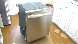 Samsung Dishwasher Install Tips and Unboxing Close Up Views | Model # DW80R2031US