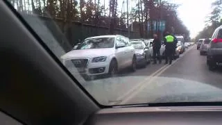 Авария на рублево успенском шоссе 4 машины