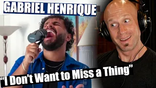 First time hearing Gabriel Henrique "I Don't Want to Miss a Thing" - Aerosmith (Vocal Analysis)