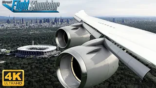 Microsoft Flight Simulator 2020 *MAXIMUM GRAPHICS* Boeing 747-8 Frankfurt Airport Landing | 4K
