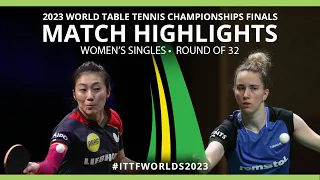 Andreea Dragooman vs Ying Han | WS R32 | 2023 ITTF World Table Tennis Championships Finals
