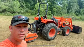 Heavy Duty Flail Mower Destroys Brush! #77