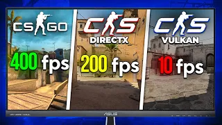 СКОЛЬКО FPS В CS2? РАЗНИЦА DirectX и Vulkan 🔥 (Gtx 1060 + i5-4590)