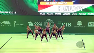 Hungary (HUN) - 2018 Aerobic Worlds, Guimaraes (POR) - Dance Qualifications