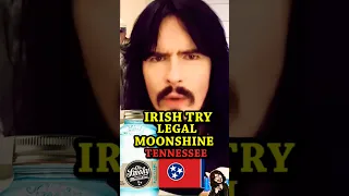 Irish People Try STRONGEST Legal Tennessee MOONSHINE - (130% Proof) @LeatherJacketGuy #Shorts