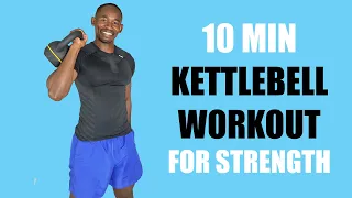 10 Minute Full Body Kettlebell Strength Workout/ Morning Strength Training