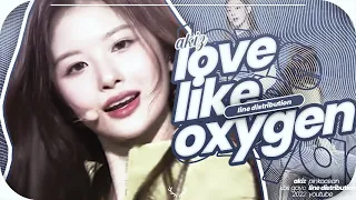 Love like Oxygen » AKIZ (NMIXX, LE SSERAFIM, NewJeans, IVE) • Line distribution