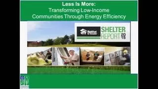 Less is more Transforming low income communities through energy efficiency