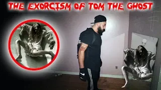 THE EXORCISM OF TOM THE GHOST // MOVING TOM TO A NEW HAUNTED HOUSE! | MOE SARGI