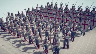 CRUSADER SOLDIERS vs CHINA SOLDIERS | Totally Accurate Battle Simulator - TABS