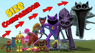 NEW SIZE COMPARISON ALL POPPY PLAYTIME CHAPTER 1-3 FAMILY in Garry's Mod!