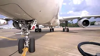 A340 pushback.