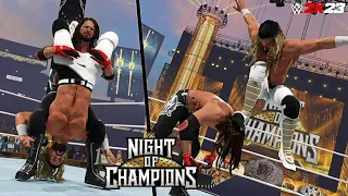 WWE 2K23: Seth Rollins vs AJ Styles | Night of Champions 2023 Prediction Highlights