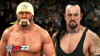 WWE 2K23 - Hulk Hogan Vs The Undertaker FULL GAMEPLAY (PS5)