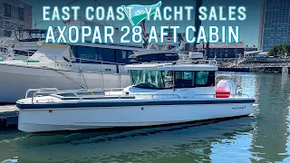 Axopar 28 Cabin w/ Aft Cabin SOLD - Osprey Walkthrough Tour