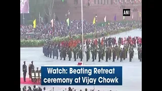 Watch: Beating Retreat ceremony at Vijay Chowk