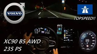 2022 Volvo XC90 B5 AWD 235 PS NIGHT POV DRIVE TOPSPEED A81 SINGEN (60 FPS)(GPS)