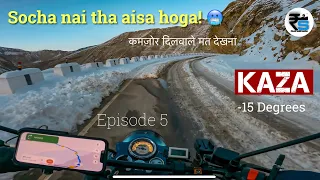 -15 Degree Mein Ride | Socha Nai Tha Aisa Hoga- Winter Spiti 2023 | Episode 5 |#RudraShoots