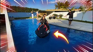 COLOCAMOS UM JET SKI NA PISCINA DA MANSÃO DO LAGO!!!