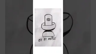 Easy shiv ji drawing for kids 😱#shortvideo #viral #trending #youtubeshorts#kidsart #shivratri