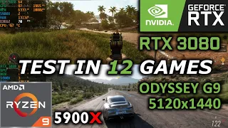 RTX 3080 + Odyssey G9 + Ryzen 9 5900X | ULTRA 5120x1440 | Test in 12 Games