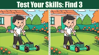 Spot The Difference : Test Your Skills - Find 3 | Find The Difference #208