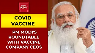 PM Modi's Roundtable With Vaccine Company CEOs : 1 Billion Covid Vaccinations Milestone