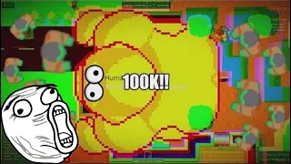 Braains.io | Juking with 100K!! on NEW MAP | Trolling other Player | Peacekeeper