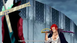 Mihawk Explains Why He Fled from Shanks at Marineford - One Piece